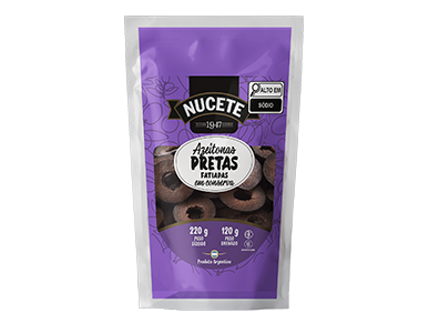 AZEITONA PRETA FATIADA NUCETE DP 24 X 120/220G
