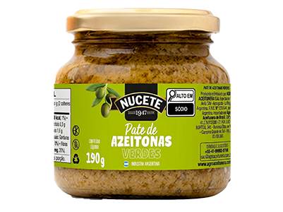 PATÊ DE AZEITONAS VERDES NUCETE VD 12/190G
