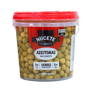 AZEITONA VERDE COM CAROÇO NUCETE BD 2/3KG