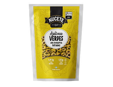 AZEITONA VERDE FATIADA NUCETE DP 6 X 1,01/1,6KG
