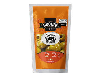 AZEITONA VERDE SEM CAROÇO NUCETE DP 24 X 100/220G