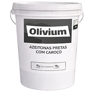 AZEITONA PRETA COM CAROÇO (MIÚDA) OLIVIUM BD 14/21KG