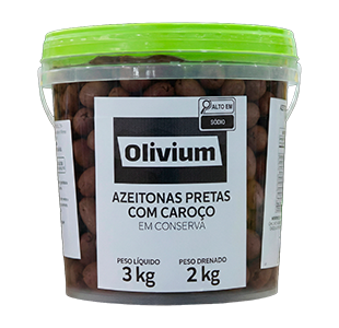 AZEITONA PRETA COM CAROÇO OLIVIUM BD 2/3KG