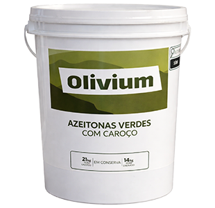 AZEITONA VERDE COM CAROÇO (MIÚDA) OLIVIUM BD 14/21KG