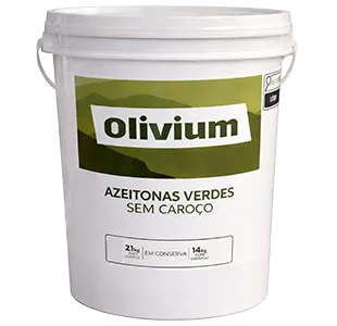 AZEITONA VERDE SEM CAROÇO OLIVIUM BD 14/21KG