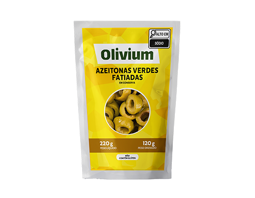 AZEITONA VERDE FATIADA OLIVIUM DP 24 X 120/220G