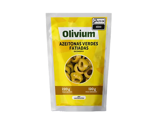AZEITONA VERDE FATIADA OLIVIUM DP 24 X 120/220G