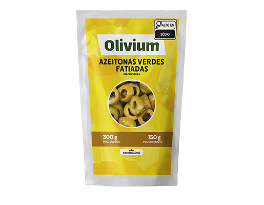 AZEITONA VERDE FATIADA OLIVIUM DP 24X 150/300G