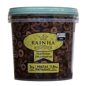 AZEITONA PRETA FATIADA RAINHA BD 1,8/3KG