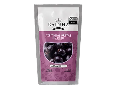 AZEITONA PRETA SEM CAROÇO RAINHA DP 24 X 150/300G 