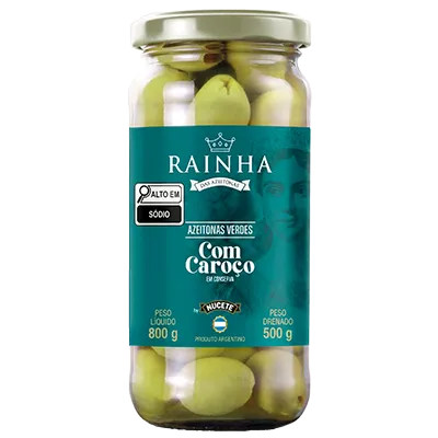 AZEITONA VERDE COM CAROÇO RAINHA VD 12X 330/580G