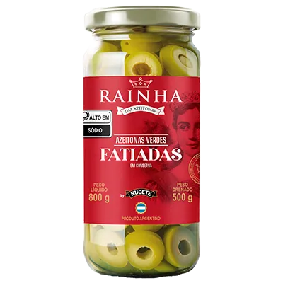 AZEITONA VERDE FATIADA RAINHA VD 12X 500/800G