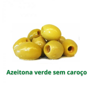 Azeitona verde sem caroço